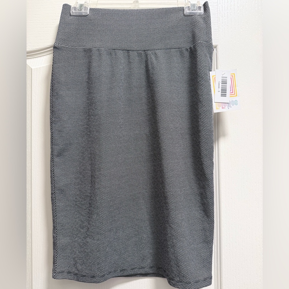 LuLaRoe Black and White Dot Pencil Skirt NWT - Picture 1 of 7